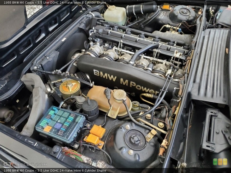 3.5 Liter DOHC 24-Valve Inline 6 Cylinder 1988 BMW M6 Engine