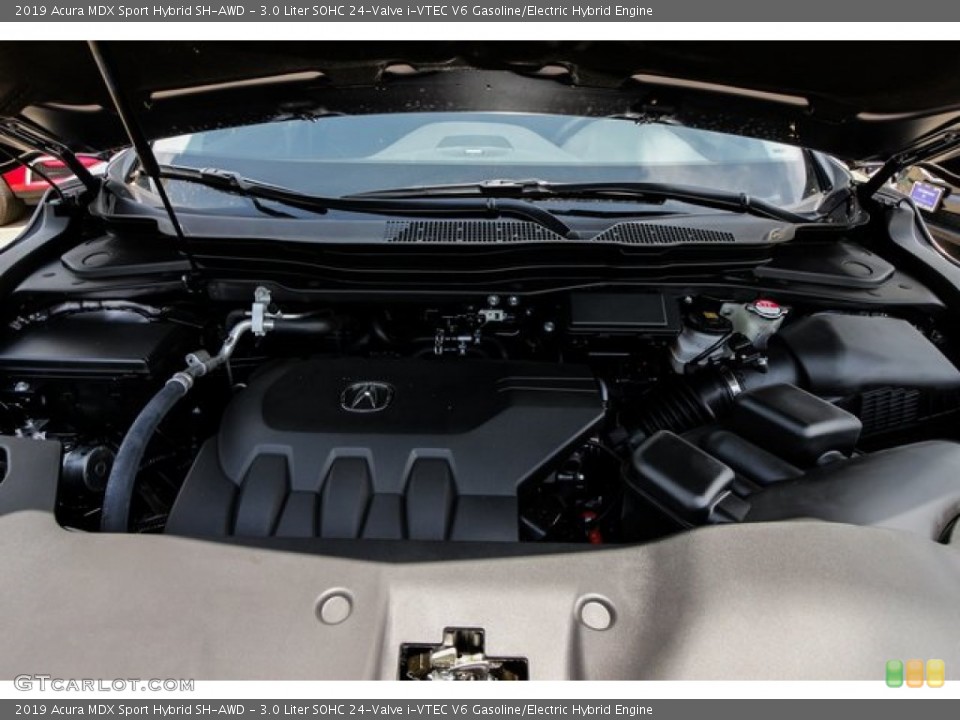 3.0 Liter SOHC 24-Valve i-VTEC V6 Gasoline/Electric Hybrid 2019 Acura MDX Engine