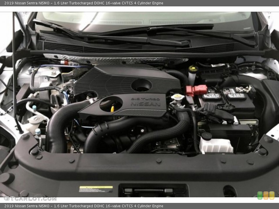 1.6 Liter Turbocharged DOHC 16-valve CVTCS 4 Cylinder 2019 Nissan Sentra Engine