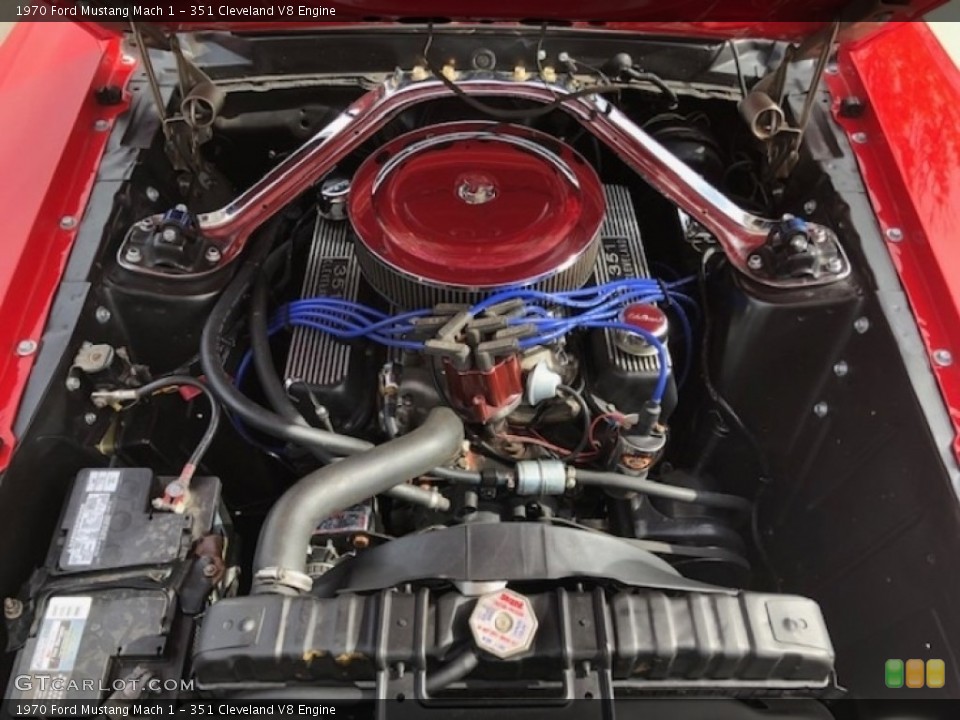 351 Cleveland V8 1970 Ford Mustang Engine