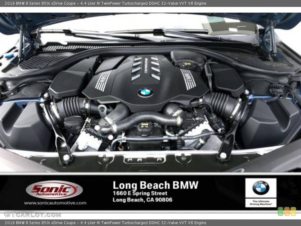4.4 Liter M TwinPower Turbocharged DOHC 32-Valve VVT V8 2019 BMW 8 Series Engine