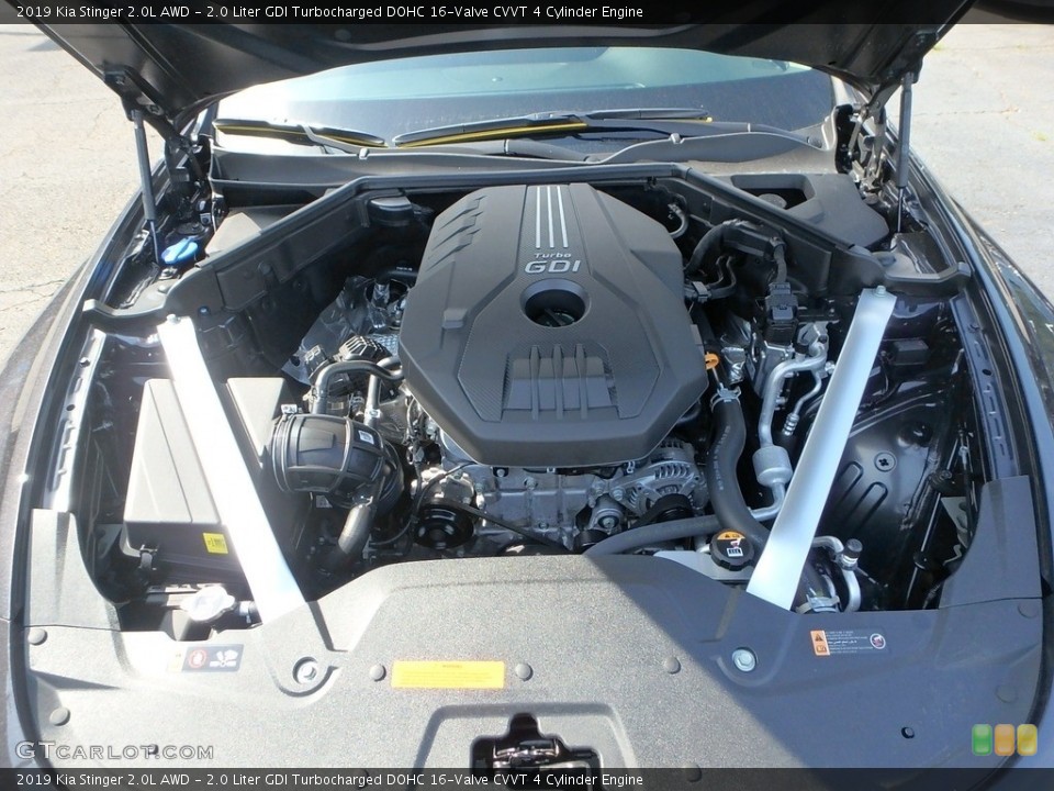 2.0 Liter GDI Turbocharged DOHC 16-Valve CVVT 4 Cylinder Engine for the 2019 Kia Stinger #134777787