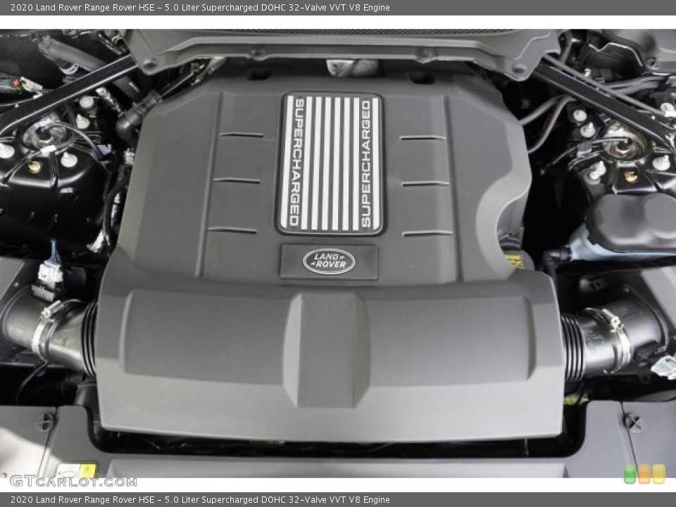 5.0 Liter Supercharged DOHC 32-Valve VVT V8 2020 Land Rover Range Rover Engine