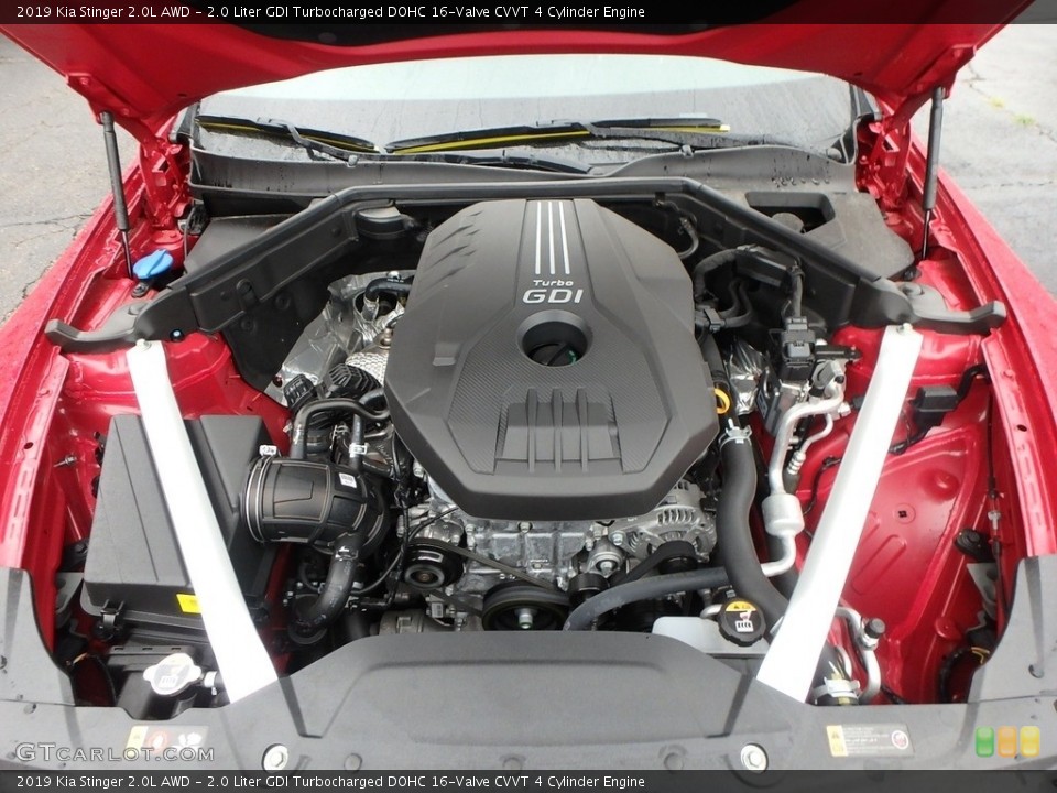2.0 Liter GDI Turbocharged DOHC 16-Valve CVVT 4 Cylinder Engine for the 2019 Kia Stinger #134912842