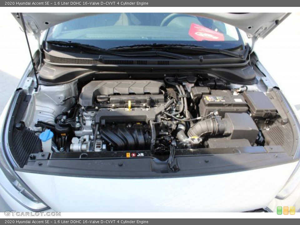1.6 Liter DOHC 16-Valve D-CVVT 4 Cylinder Engine for the 2020 Hyundai Accent #134940697