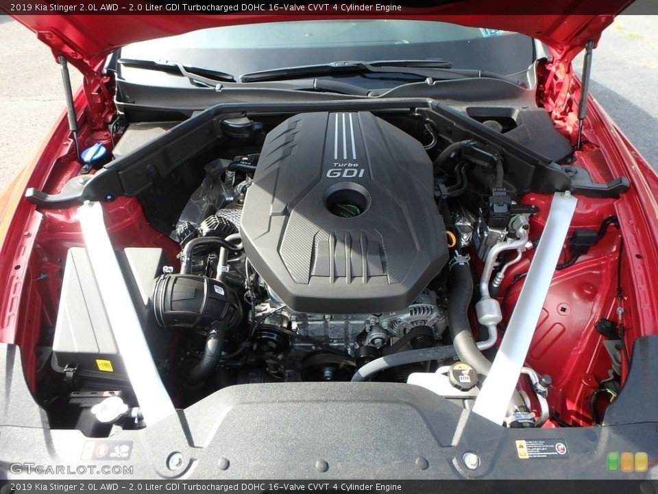 2.0 Liter GDI Turbocharged DOHC 16-Valve CVVT 4 Cylinder Engine for the 2019 Kia Stinger #135016890