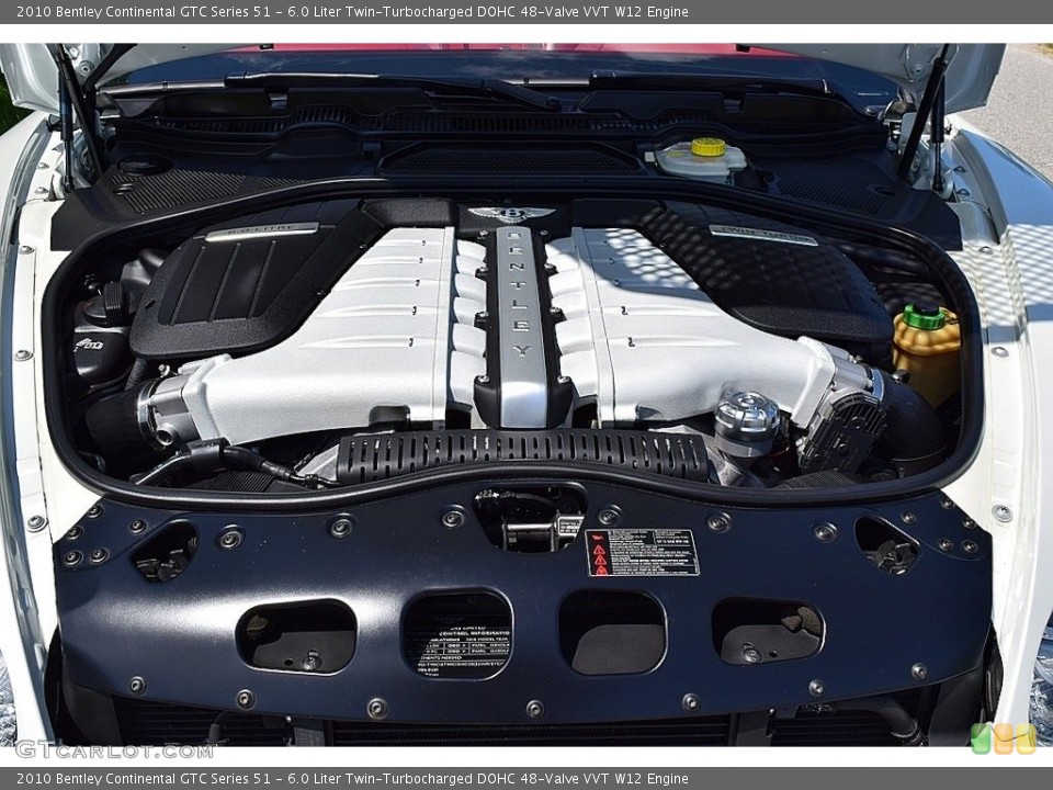 6.0 Liter Twin-Turbocharged DOHC 48-Valve VVT W12 Engine for the 2010 Bentley Continental GTC #135224538