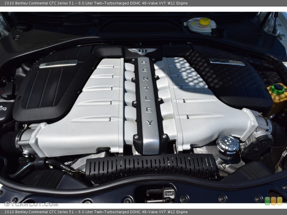 6.0 Liter Twin-Turbocharged DOHC 48-Valve VVT W12 Engine for the 2010 Bentley Continental GTC #135224586