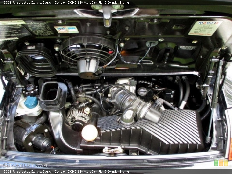 3.4 Liter DOHC 24V VarioCam Flat 6 Cylinder Engine for the 2001 Porsche 911 #135326607