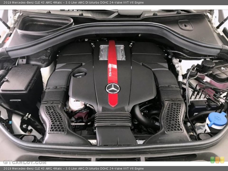 3.0 Liter AMG DI biturbo DOHC 24-Valve VVT V6 2019 Mercedes-Benz GLE Engine