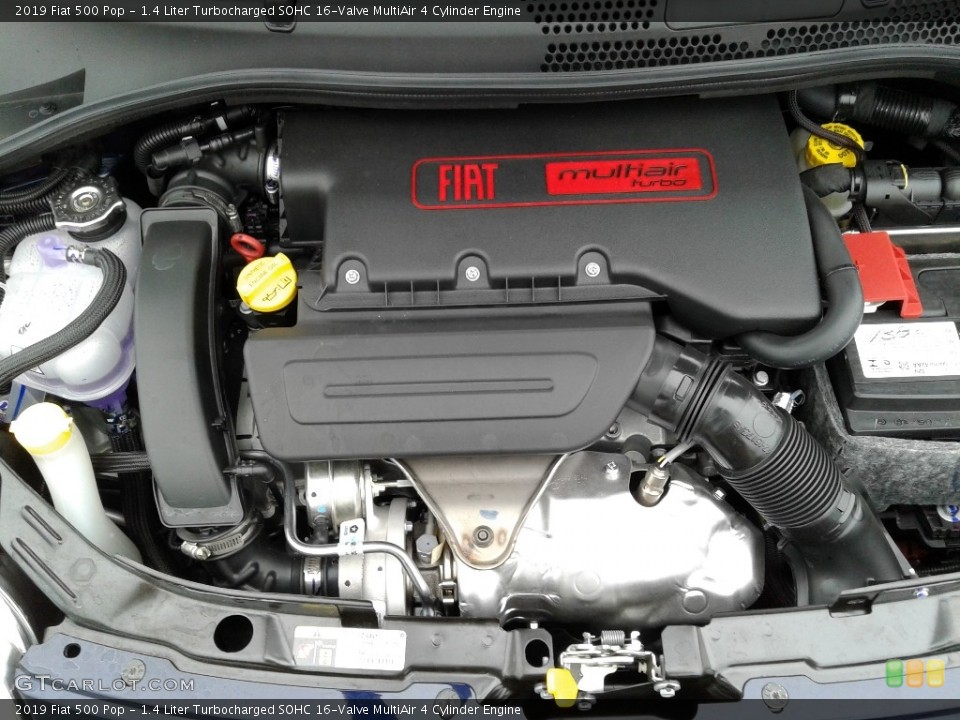 1.4 Liter Turbocharged SOHC 16-Valve MultiAir 4 Cylinder Engine for the 2019 Fiat 500 #135540156
