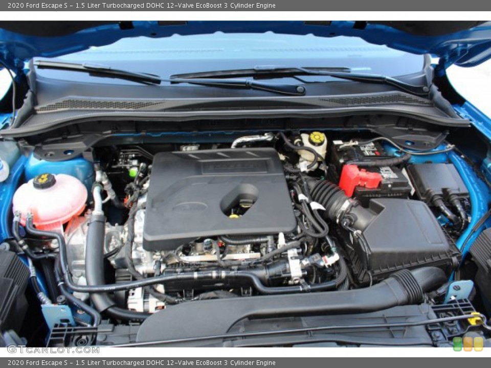 1.5 Liter Turbocharged DOHC 12-Valve EcoBoost 3 Cylinder 2020 Ford Escape Engine