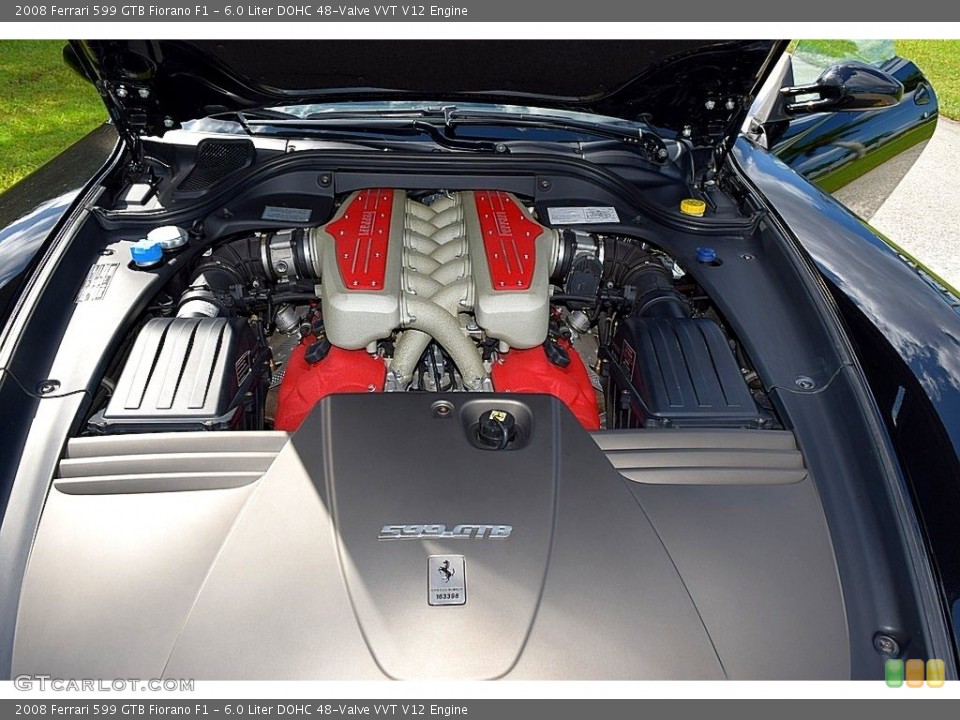 6.0 Liter DOHC 48-Valve VVT V12 2008 Ferrari 599 GTB Fiorano Engine