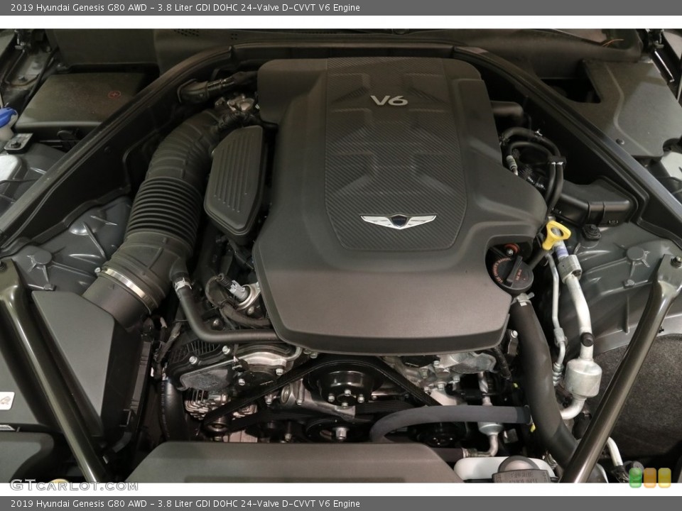 3.8 Liter GDI DOHC 24-Valve D-CVVT V6 Engine for the 2019 Hyundai Genesis #135777095