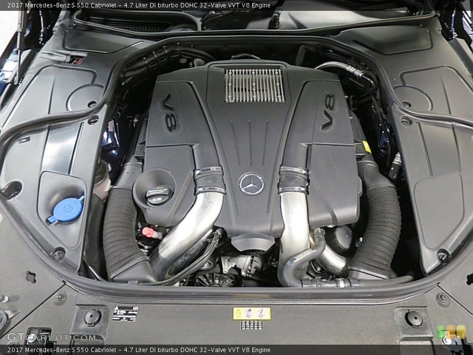 4.7 Liter DI biturbo DOHC 32-Valve VVT V8 Engine for the 2017 Mercedes-Benz S #136020427