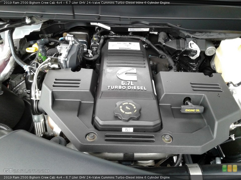 6.7 Liter OHV 24-Valve Cummins Turbo-Diesel Inline 6 Cylinder 2019 Ram 2500 Engine