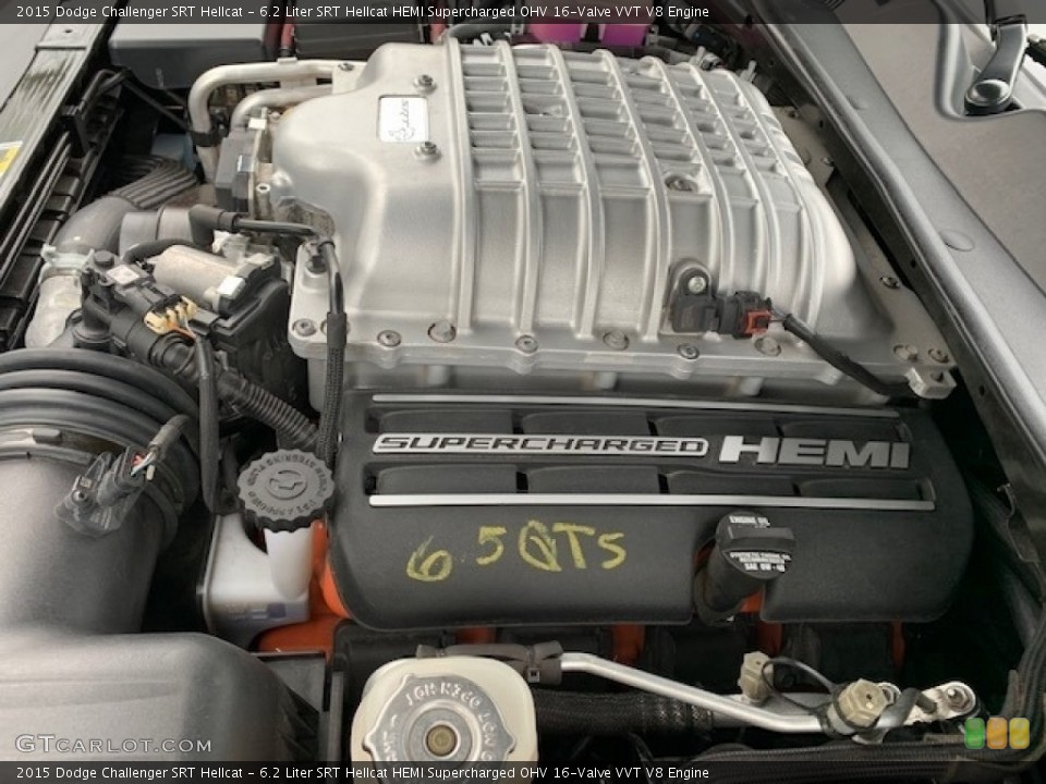 6.2 Liter SRT Hellcat HEMI Supercharged OHV 16-Valve VVT V8 Engine for the 2015 Dodge Challenger #136121591