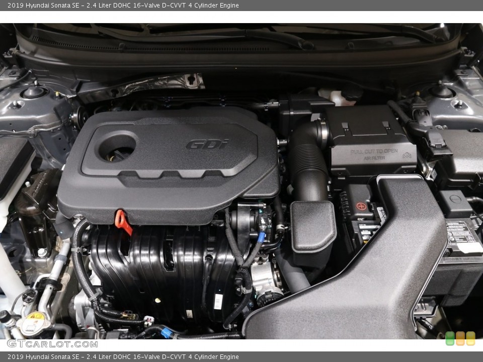 2.4 Liter DOHC 16-Valve D-CVVT 4 Cylinder 2019 Hyundai Sonata Engine