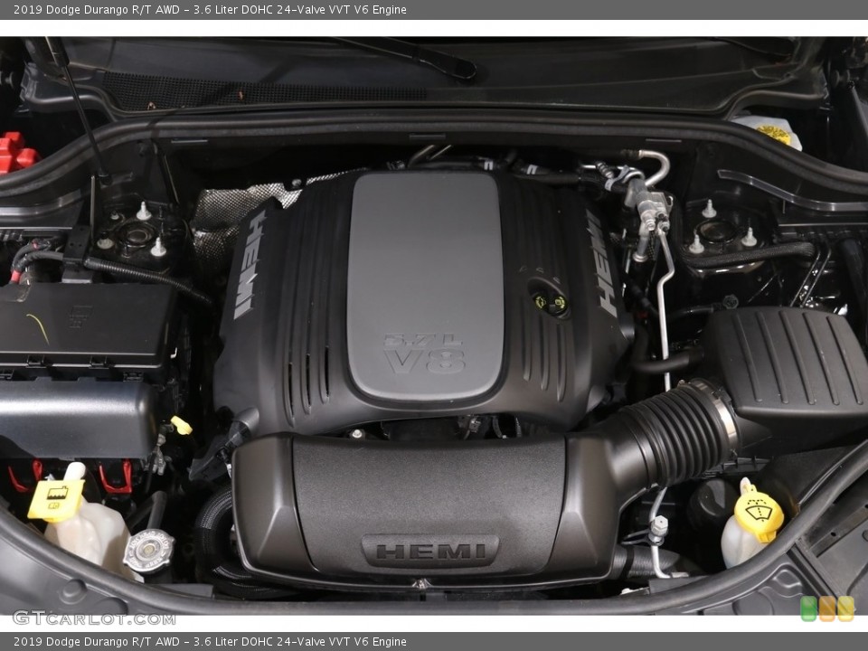 3.6 Liter DOHC 24-Valve VVT V6 2019 Dodge Durango Engine