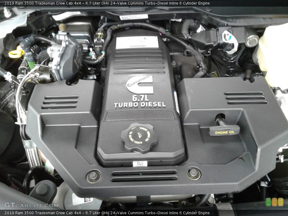 6.7 Liter OHV 24-Valve Cummins Turbo-Diesel Inline 6 Cylinder Engine for the 2019 Ram 3500 #136187263