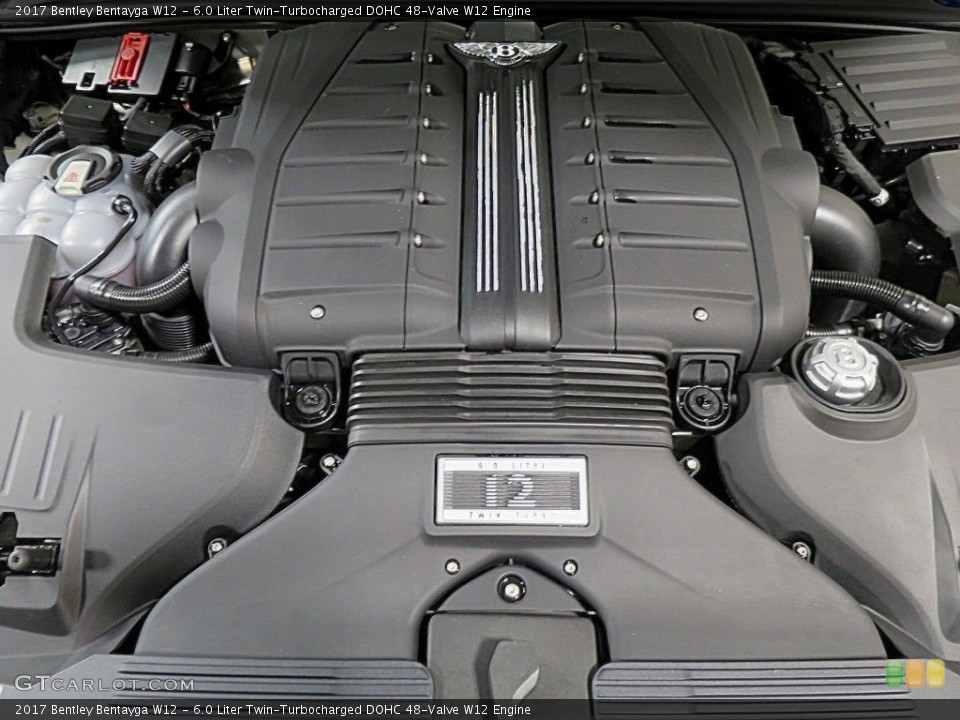 6.0 Liter Twin-Turbocharged DOHC 48-Valve W12 2017 Bentley Bentayga Engine