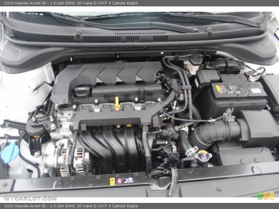 1.6 Liter DOHC 16-Valve D-CVVT 4 Cylinder Engine for the 2020 Hyundai Accent #136226132