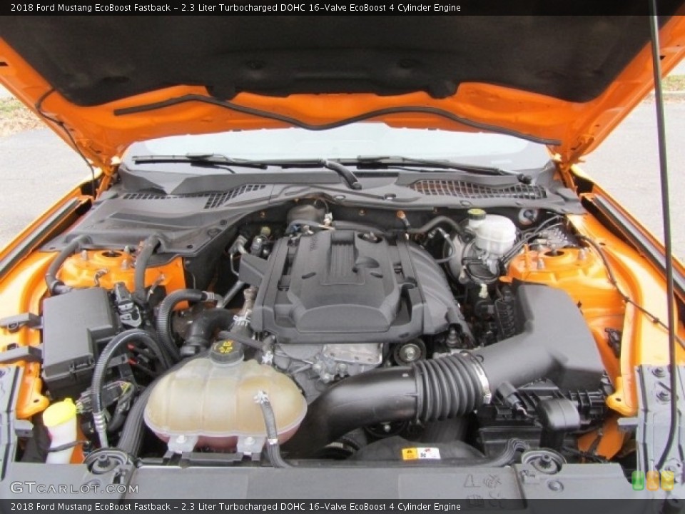 2.3 Liter Turbocharged DOHC 16-Valve EcoBoost 4 Cylinder Engine for the 2018 Ford Mustang #136269794
