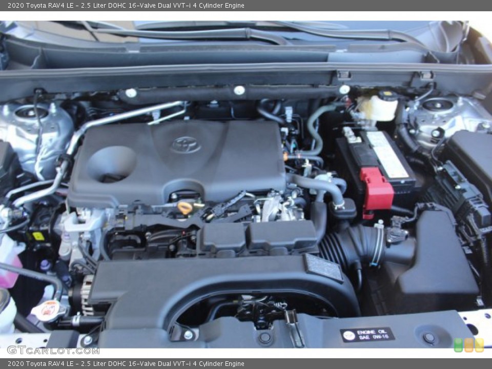 2.5 Liter DOHC 16-Valve Dual VVT-i 4 Cylinder 2020 Toyota RAV4 Engine