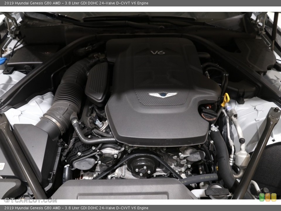 3.8 Liter GDI DOHC 24-Valve D-CVVT V6 Engine for the 2019 Hyundai Genesis #136320123