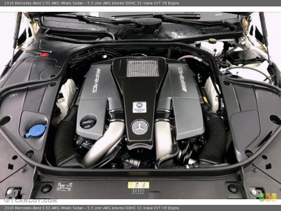 5.5 Liter AMG biturbo DOHC 32-Valve VVT V8 Engine for the 2016 Mercedes-Benz S #136324913