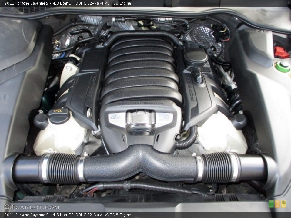 4.8 Liter DFI DOHC 32-Valve VVT V8 2011 Porsche Cayenne Engine