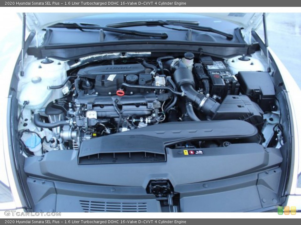 1.6 Liter Turbocharged DOHC 16-Valve D-CVVT 4 Cylinder 2020 Hyundai Sonata Engine