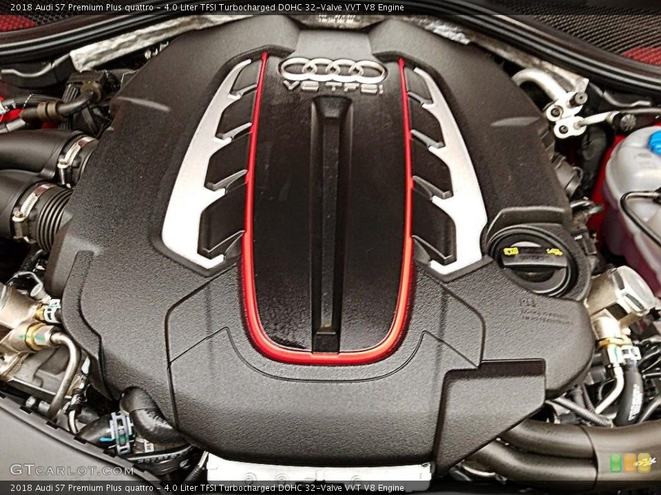 4.0 Liter TFSI Turbocharged DOHC 32-Valve VVT V8 2018 Audi S7 Engine