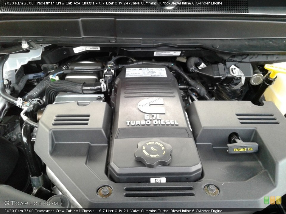 6.7 Liter OHV 24-Valve Cummins Turbo-Diesel Inline 6 Cylinder Engine for the 2020 Ram 3500 #136602216