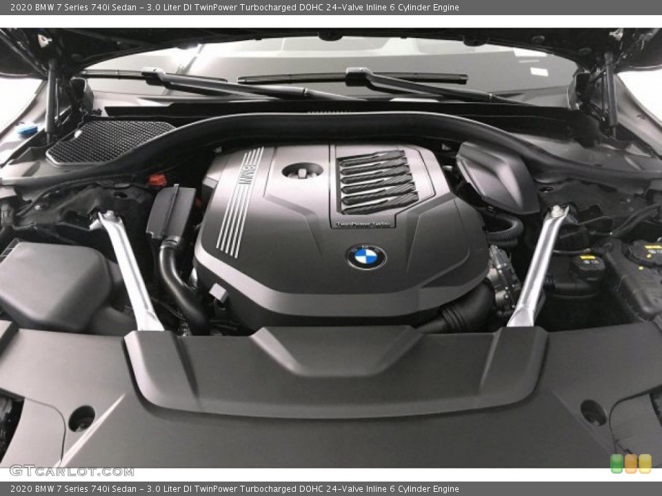 3.0 Liter DI TwinPower Turbocharged DOHC 24-Valve Inline 6 Cylinder 2020 BMW 7 Series Engine