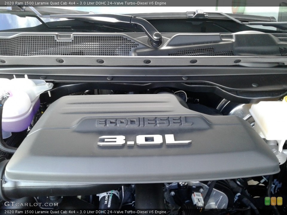 3.0 Liter DOHC 24-Valve Turbo-Diesel V6 Engine for the 2020 Ram 1500 #136649351