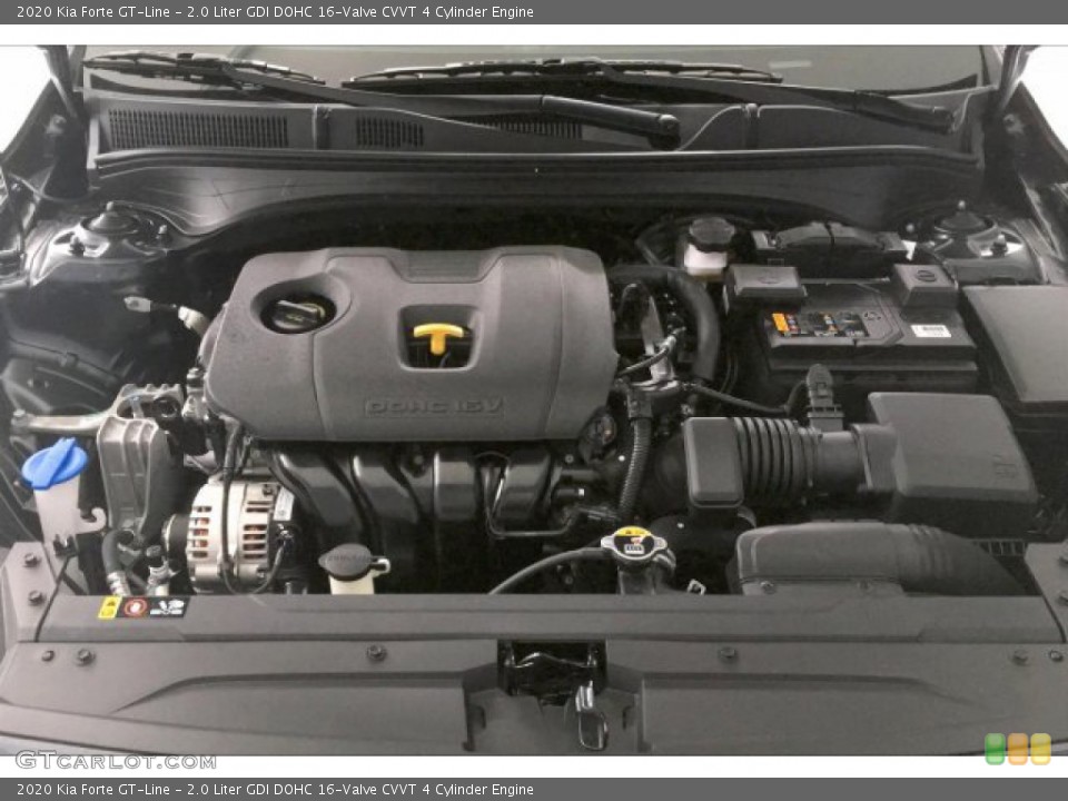 2.0 Liter GDI DOHC 16-Valve CVVT 4 Cylinder 2020 Kia Forte Engine