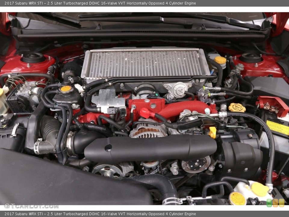2.5 Liter Turbocharged DOHC 16-Valve VVT Horizontally Opposed 4 Cylinder 2017 Subaru WRX Engine