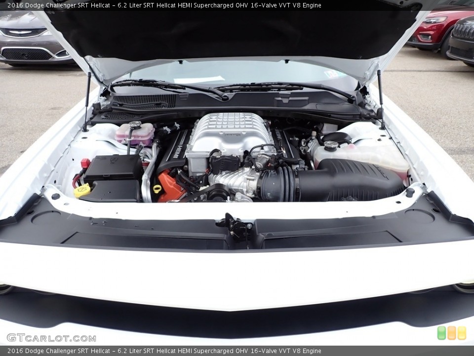 6.2 Liter SRT Hellcat HEMI Supercharged OHV 16-Valve VVT V8 Engine for the 2016 Dodge Challenger #136931328