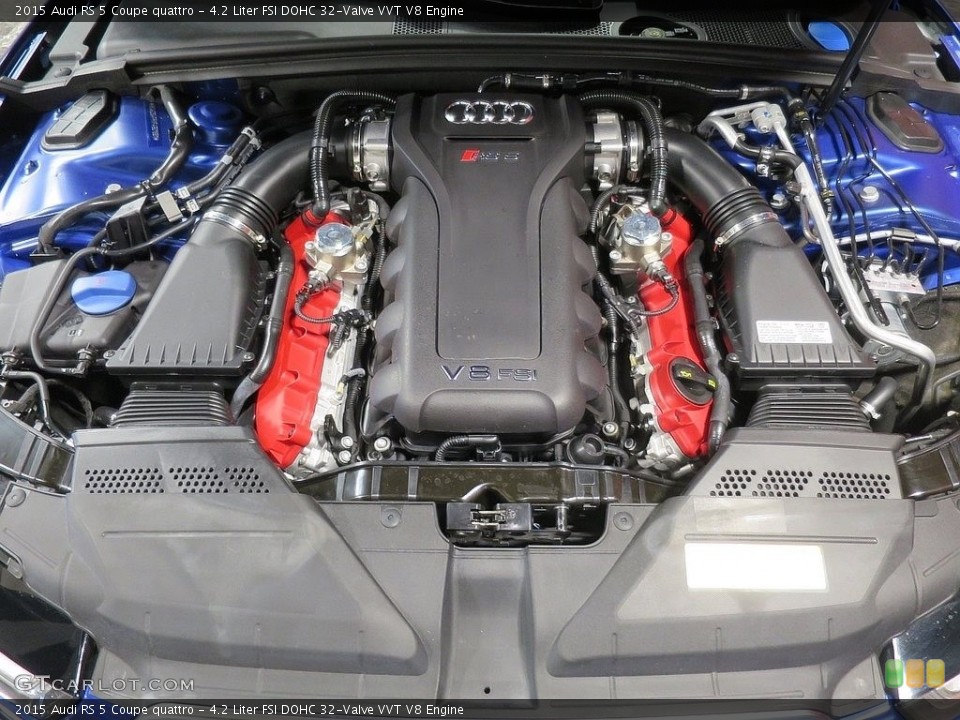 4.2 Liter FSI DOHC 32-Valve VVT V8 2015 Audi RS 5 Engine