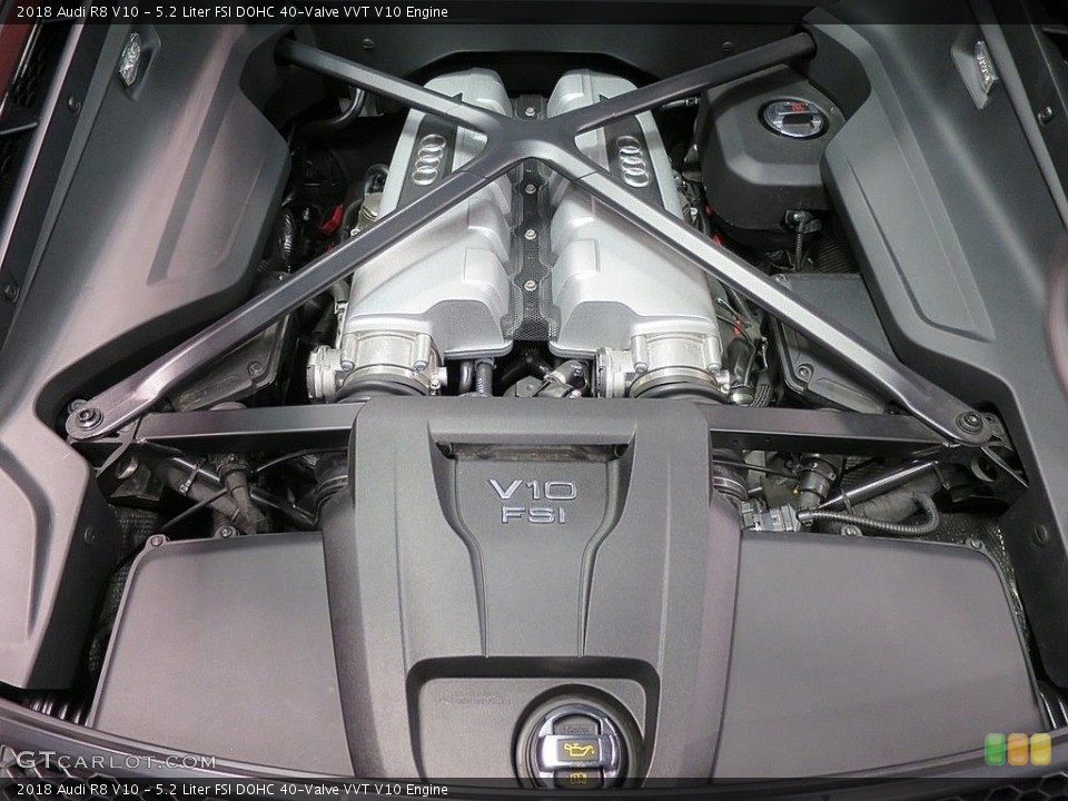 5.2 Liter FSI DOHC 40-Valve VVT V10 2018 Audi R8 Engine