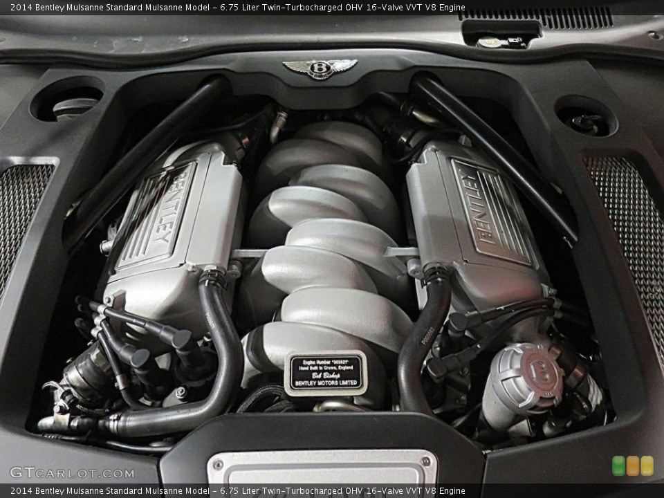 6.75 Liter Twin-Turbocharged OHV 16-Valve VVT V8 2014 Bentley Mulsanne Engine