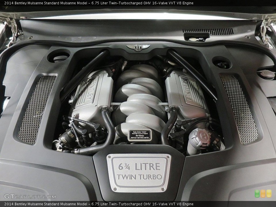 6.75 Liter Twin-Turbocharged OHV 16-Valve VVT V8 Engine for the 2014 Bentley Mulsanne #136965342