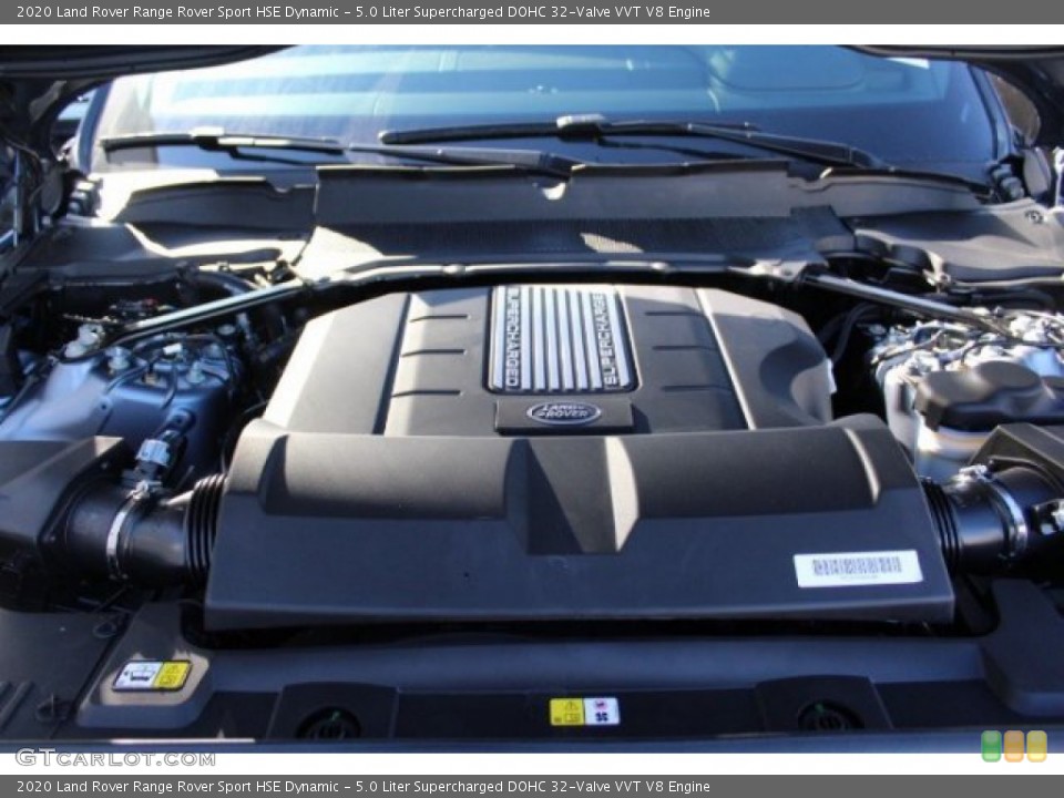 5.0 Liter Supercharged DOHC 32-Valve VVT V8 Engine for the 2020 Land Rover Range Rover Sport #136978686