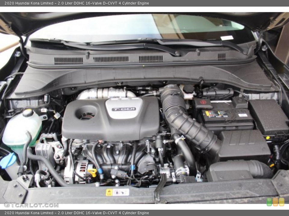 2.0 Liter DOHC 16-Valve D-CVVT 4 Cylinder 2020 Hyundai Kona Engine