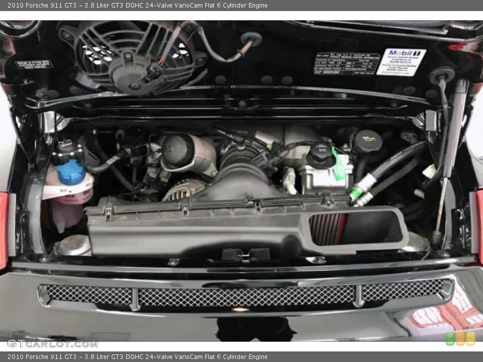 3.8 Liter GT3 DOHC 24-Valve VarioCam Flat 6 Cylinder 2010 Porsche 911 Engine