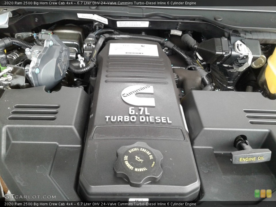 6.7 Liter OHV 24-Valve Cummins Turbo-Diesel Inline 6 Cylinder Engine for the 2020 Ram 2500 #137460651