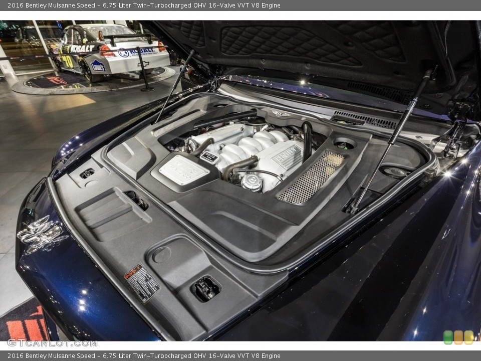 6.75 Liter Twin-Turbocharged OHV 16-Valve VVT V8 2016 Bentley Mulsanne Engine