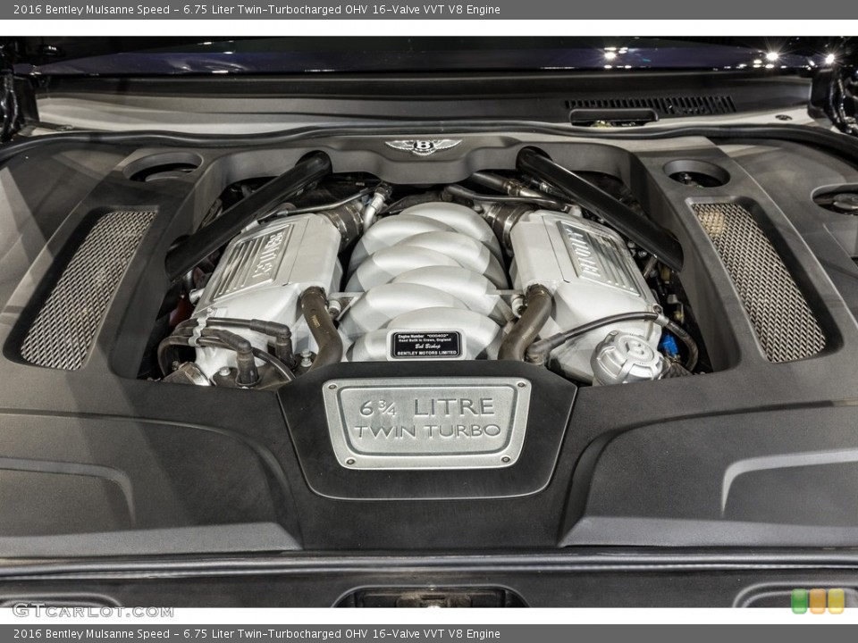 6.75 Liter Twin-Turbocharged OHV 16-Valve VVT V8 Engine for the 2016 Bentley Mulsanne #137583571