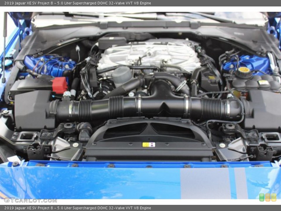 5.0 Liter Supercharged DOHC 32-Valve VVT V8 2019 Jaguar XE Engine